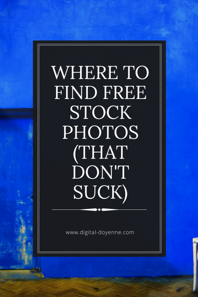 where to find free stock photos that don't suck
